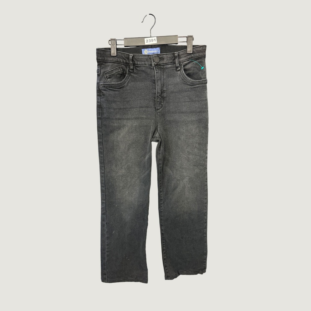 Democracy Ab solution Jeans Womens 6 Black Straight Leg Denim Pants 2391